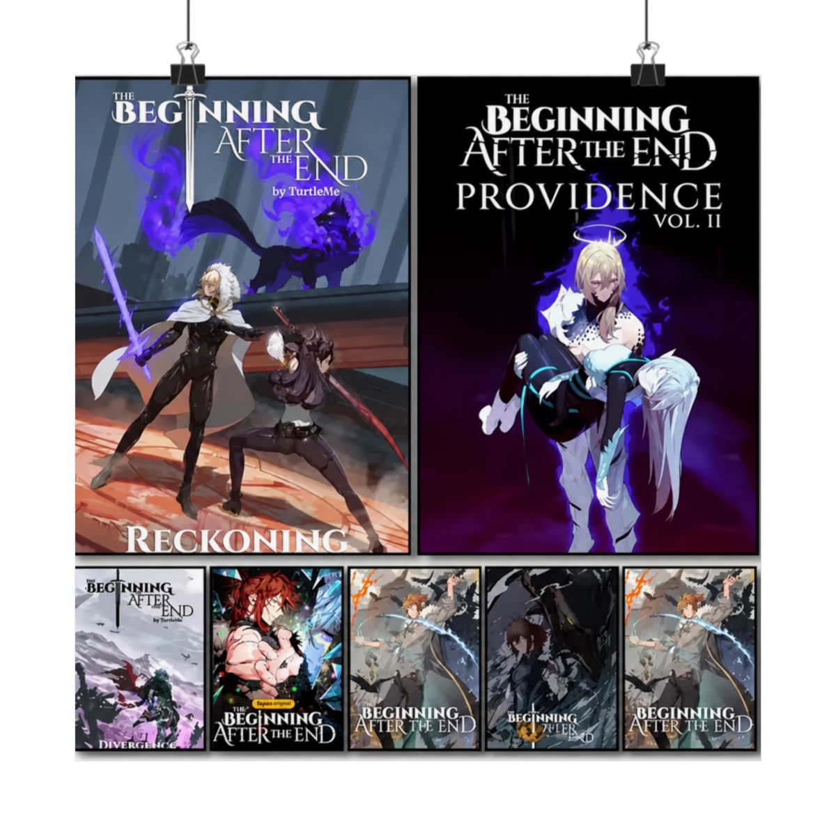 Anime The B-Beginning After the End Poster Las pegatinas autoadhesivas son adecuadas para cualquier superficie de pared impermeables a prueba de humedad | The Beginning After the End - alternate angle 3, merchandise